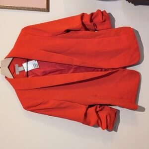 H&M Bright Red Blazer and Trouser Suit Set